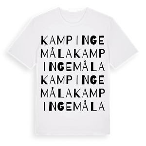 Kampingemåla ordlek t-shirt – ekologisk bomull t-shirt från Pinshirt