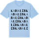 Blue Soul t-shirt med Kanalen ordlek t-shirt