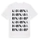 White t-shirt med Kanarp ordlek t-shirt