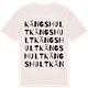 Vintage White t-shirt med Kängshult ordlek t-shirt