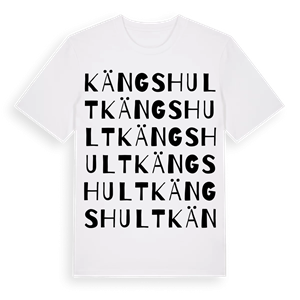 Kängshult ordlek t-shirt – ekologisk bomull t-shirt från Pinshirt