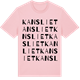Pink Cotton t-shirt med Kansliet ordlek t-shirt