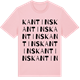 Pink Cotton t-shirt med Kantins ordlek t-shirt