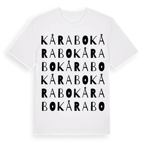 Kårabo ordlek t-shirt – ekologisk bomull t-shirt från Pinshirt