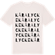 Vintage White t-shirt med Kåralycke ordlek t-shirt