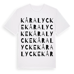 Kåralycke ordlek t-shirt – ekologisk bomull t-shirt från Pinshirt