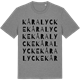 Mid Heather Gray t-shirt med Kåralycke ordlek t-shirt