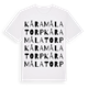 White t-shirt med Kåramålatorp ordlek t-shirt