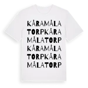 Kåramålatorp ordlek t-shirt – ekologisk bomull t-shirt från Pinshirt