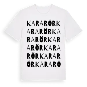 Kararör ordlek t-shirt – ekologisk bomull t-shirt från Pinshirt