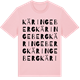 Pink Cotton t-shirt med Käringeberg ordlek t-shirt