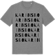 Mid Heather Gray t-shirt med Karinsbo ordlek t-shirt