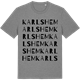 Mid Heather Gray t-shirt med Karlshem ordlek t-shirt