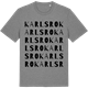 Mid Heather Gray t-shirt med Karlsro ordlek t-shirt