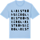 Blue Soul t-shirt med Karlströmsberg ordlek t-shirt