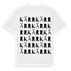 White t-shirt med Kärr ordlek t-shirt
