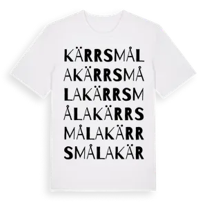 Kärrsmåla ordlek t-shirt – ekologisk bomull t-shirt från Pinshirt