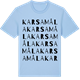Blue Soul t-shirt med Karsamåla ordlek t-shirt