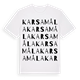 Karsamåla ordlek t-shirt