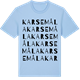 Blue Soul t-shirt med Karsemåla ordlek t-shirt