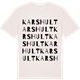 Vintage White t-shirt med Karshult ordlek t-shirt