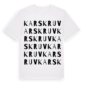 Karskruv ordlek t-shirt – ekologisk bomull t-shirt från Pinshirt