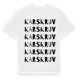 White t-shirt med Karskruv ordlek t-shirt