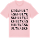 Pink Cotton t-shirt med Käskhult ordlek t-shirt