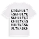 White t-shirt med Käskhult ordlek t-shirt
