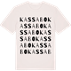 Vintage White t-shirt med Kassabo ordlek t-shirt