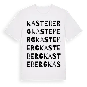 Kasteberg ordlek t-shirt – ekologisk bomull t-shirt från Pinshirt