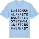Blue Soul t-shirt med Kastensmåla ordlek t-shirt