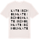 Vintage White t-shirt med Katrineholm ordlek t-shirt