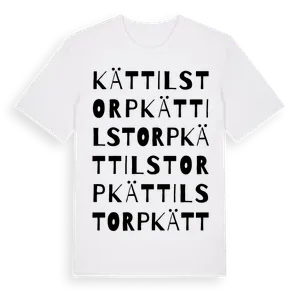 Kättilstorp ordlek t-shirt – ekologisk bomull t-shirt från Pinshirt