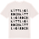Vintage White t-shirt med Kättlagården ordlek t-shirt