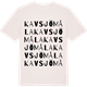 Vintage White t-shirt med Kavsjömåla ordlek t-shirt