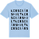 Blue Soul t-shirt med Kersebärshult ordlek t-shirt