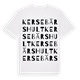 White t-shirt med Kersebärshult ordlek t-shirt