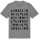 Mid Heather Gray t-shirt med Kersebärshult ordlek t-shirt