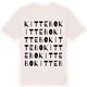 Vintage White t-shirt med Kittebo ordlek t-shirt