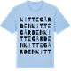 Blue Soul t-shirt med Kittegården ordlek t-shirt