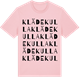 Pink Cotton t-shirt med Klädekulla ordlek t-shirt