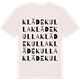 Vintage White t-shirt med Klädekulla ordlek t-shirt
