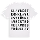 Klavreström ordlek t-shirt