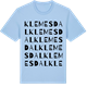Blue Soul t-shirt med Klemesdal ordlek t-shirt