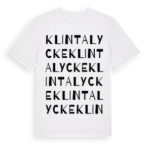 Klintalycke ordlek t-shirt – ekologisk bomull t-shirt från Pinshirt