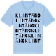 Blue Soul t-shirt med Klintäng ordlek t-shirt