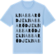 Blue Soul t-shirt med Knabbarödje ordlek t-shirt
