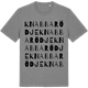 Mid Heather Gray t-shirt med Knabbarödje ordlek t-shirt