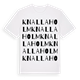 White t-shirt med Knallaholm ordlek t-shirt